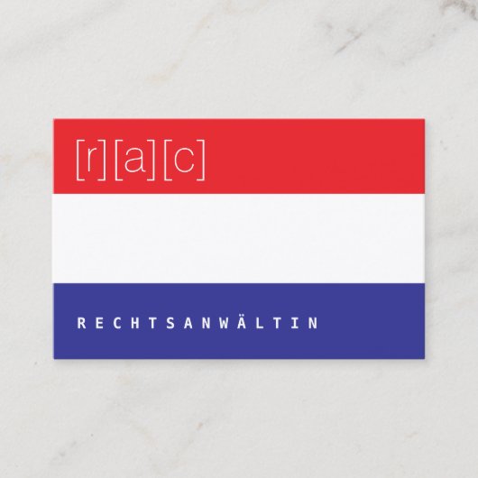 Clear, colorful, clear business card (3c) 名刺 (正面)