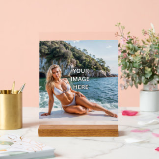 CLEAR! 🪧 Custom Acrylic Sign – Add Image or Text アクリルサイン