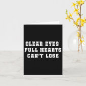 Clear Eyes Full Hearts Can’t Lose  カード (黄色い花)