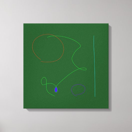 Clear Green キャンバスプリント (正面)