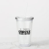 Clear Intent | Circle Back Never Reusable アクリルタンブラー (裏面)