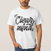 "clear mind" Yoga outfit Tシャツ (正面)