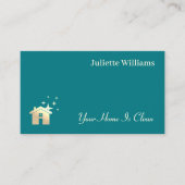 Clear minimalist simple home cleaning 名刺 (正面)