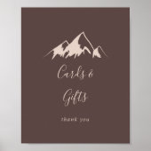 Clear Mountain Country Cards and Gifts Sign ポスター (正面)