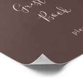 Clear Mountain Country Guest Book Sign ポスター (角)