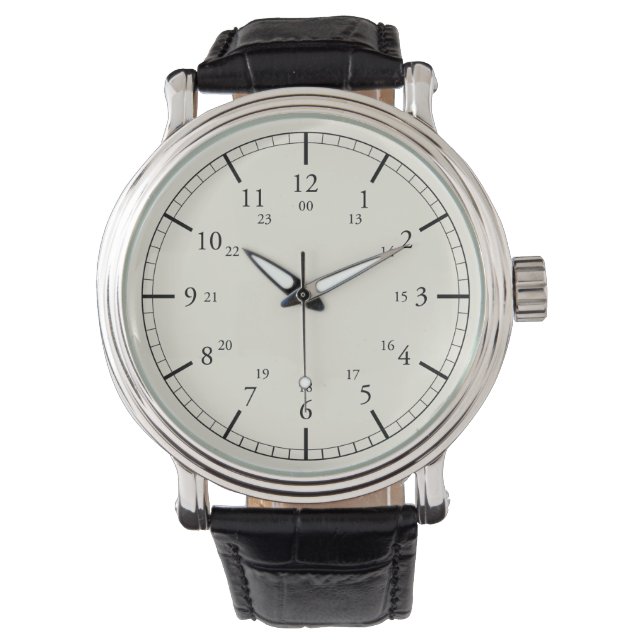Clear Pressure Gauge Inspired Watch - 12 At Top 腕時計 (正面)