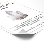 Clear Quartz crystal meaning poster フォトプリント (角)