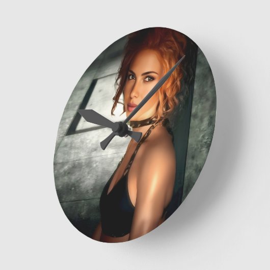 Clear Shadows wall clock ラウンド壁時計 (傾斜)