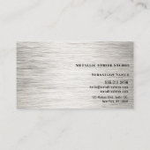 Clear Silver Hairline Sepia 名刺 (裏面)