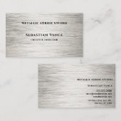 Clear Silver Hairline Sepia 名刺 (正面/裏面)
