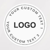 Clear Waterproof Custom Logo Stickers for Business ラベル (デザイン1)