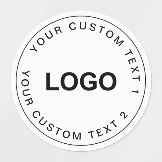 Clear Waterproof Custom Logo Stickers for Business ラベル (デザイン1)