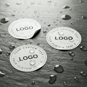 Clear Waterproof Custom Logo Stickers for Business ラベル