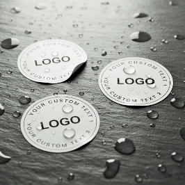 Clear Waterproof Custom Logo Stickers for Business ラベル