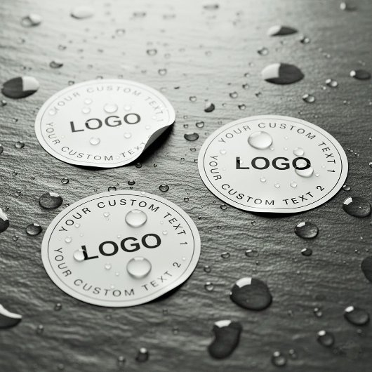 Clear Waterproof Custom Logo Stickers for Business ラベル