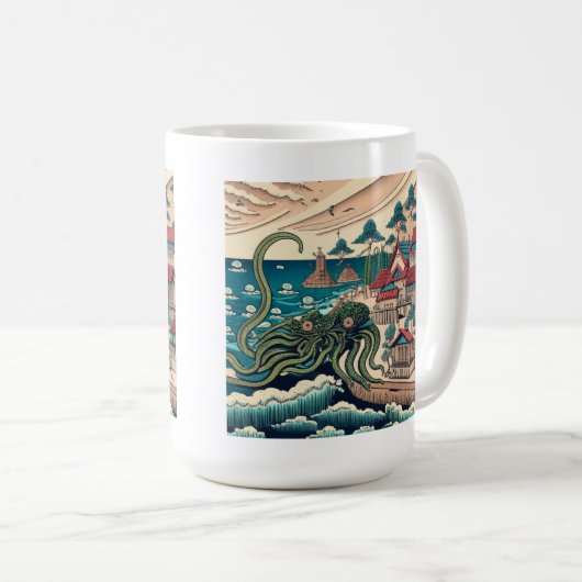 Clear with Possible Alien Invasions Mug コーヒーマグカップ (正面右)