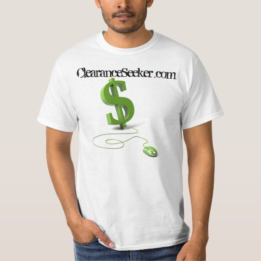 ClearanceSeekerのTシャツの前部プリント Tシャツ (正面)