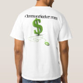 ClearanceSeekerのTシャツの背部プリント Tシャツ (裏面)