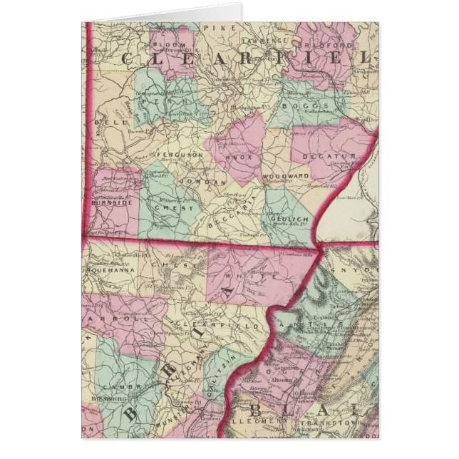 Clearfield、Cambria、Blair郡 (正面)