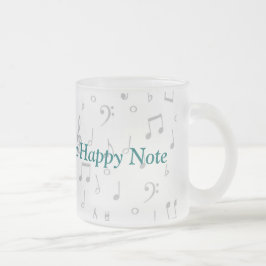 ClearGlassMusicNoteMugカスタマイズ フロストグラスマグカップ