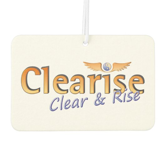 Clearise Logo カーエアーフレッシュナー (裏面)