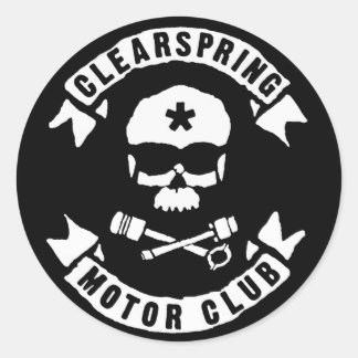 Clearspring Motor Clubシール#1-1 ラウンドシール