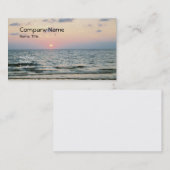 Clearwaterのビーチの日没の名刺 名刺 (正面/裏面)