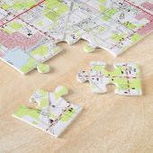 Clearwaterフロリダ(1974年)のヴィンテージの地図 ジグソーパズル (側面)