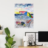 clearwater_ビーチ_絵画s ポスター (ホームオフィス)