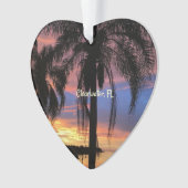 Clearwater，フロリダの風景の写真 オーナメント (正面)