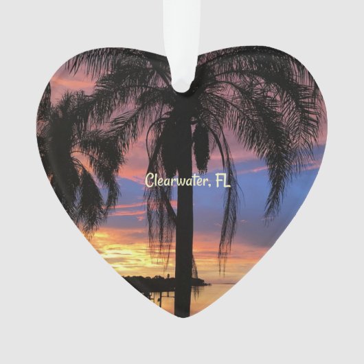 Clearwater，フロリダの風景の写真 オーナメント (正面)