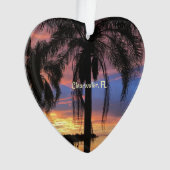 Clearwater，フロリダの風景の写真 オーナメント (正面)