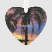 Clearwater，フロリダの風景の写真 オーナメント (裏面)