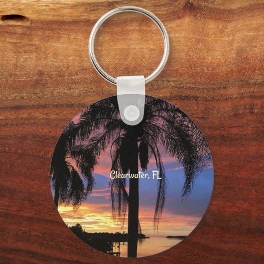 Clearwater,フロリダの風景の写真 キーホルダー (正面)