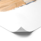 Clearwater Beach Florida Poster, Watercolor ポスター (角)