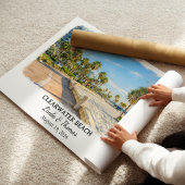 Clearwater Beach Florida Poster, Watercolor ポスター