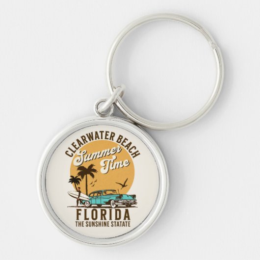 ClearWater Beach Florida Summer Time キーホルダー (正面)