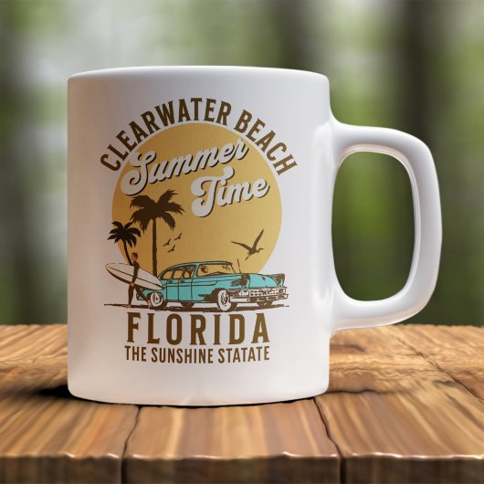 ClearWater Beach Florida Summer Time コーヒーマグカップ