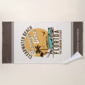 ClearWater Beach Florida Summer Time ビーチタオル (正面)