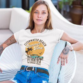 ClearWater Beach Florida Summer Time Tシャツ