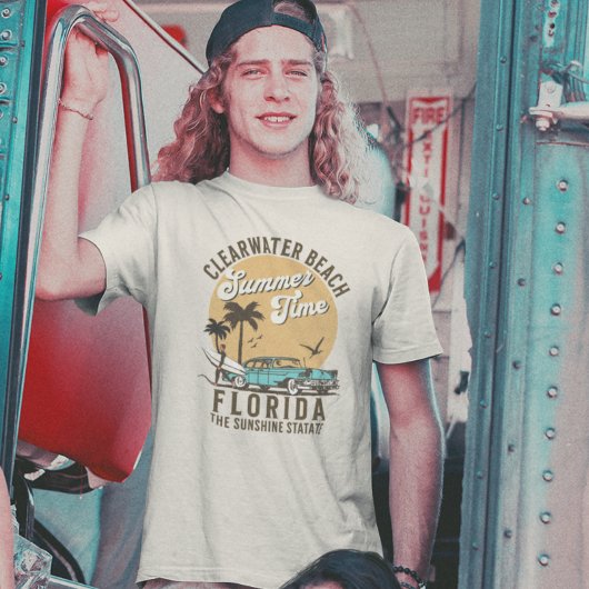 ClearWater Beach Florida Summer Time Tシャツ