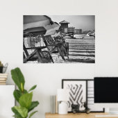 Clearwater Flビーチ椅子 ポスター (ホームオフィス)