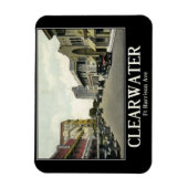 Clearwater FL,フロリダ,ヴィンテージスタイル マグネット (縦)