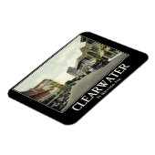 Clearwater FL,フロリダ,ヴィンテージスタイル マグネット (左側)