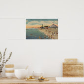 Clearwater, FL -泳ぐ人&サンバザーズビーチ ポスター (キッチン)