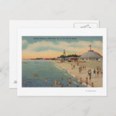 Clearwater, FL -泳ぐ人&サンバザーズビーチ ポストカード (正面/裏面)