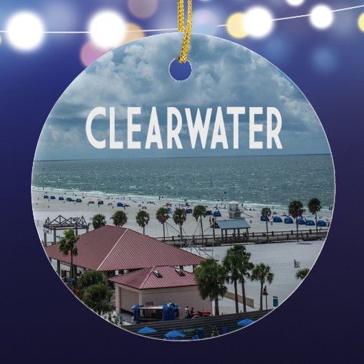 Clearwater Floridaの写真:ビーチ セラミックオーナメント