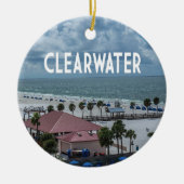 Clearwater Floridaの写真:ビーチ セラミックオーナメント (正面)