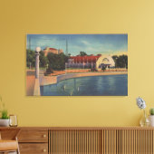 Clearwater, Florida – 市町村の表示 キャンバスプリント (インサイチュ (リビング))