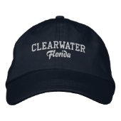 Clearwater Florida Embroidered Baseball Hat 刺繍入りキャップ (正面)